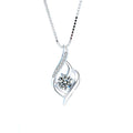 Wholesale S925 Sterling Silver Luxury Diamond Zircon Necklace Jewelry Silver Pendant Necklace