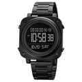 Top Brand Luxury Skmei 1726 Men Watches Gold Stainless Steel Square Big Dial Digital Watch for Men