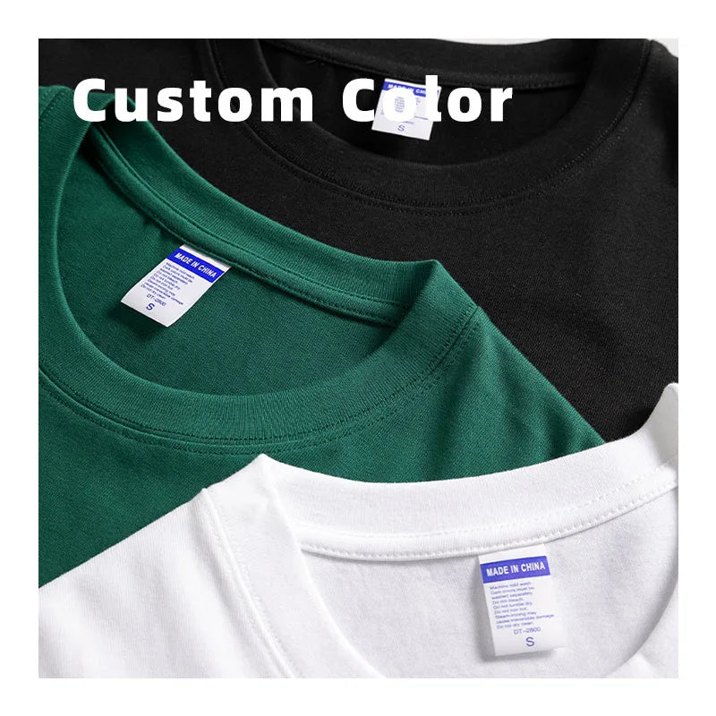Latest Models Casual Round Collar T-shirts for Men Luxury Men's Oversized 100% Cotton Graphic Custom T Shirt
