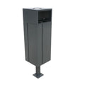 Outdoor Steel Standing Dog Dejection Garbage Receptacle Trash Can Outside Park Street Metal Waste Bin Public Recycle Dustbin