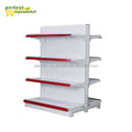 Heavy Duty Metal Supermarket Shelving Racks with Freestanding Hole Board Design for Grocery Stores and General Stores