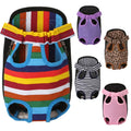 Oxford Material Pet Backpack Carrier Solid Pattern Double Shoulder Portable Pet Bags for Cat/Dog Outdoor Travel Belt Puppy Bags