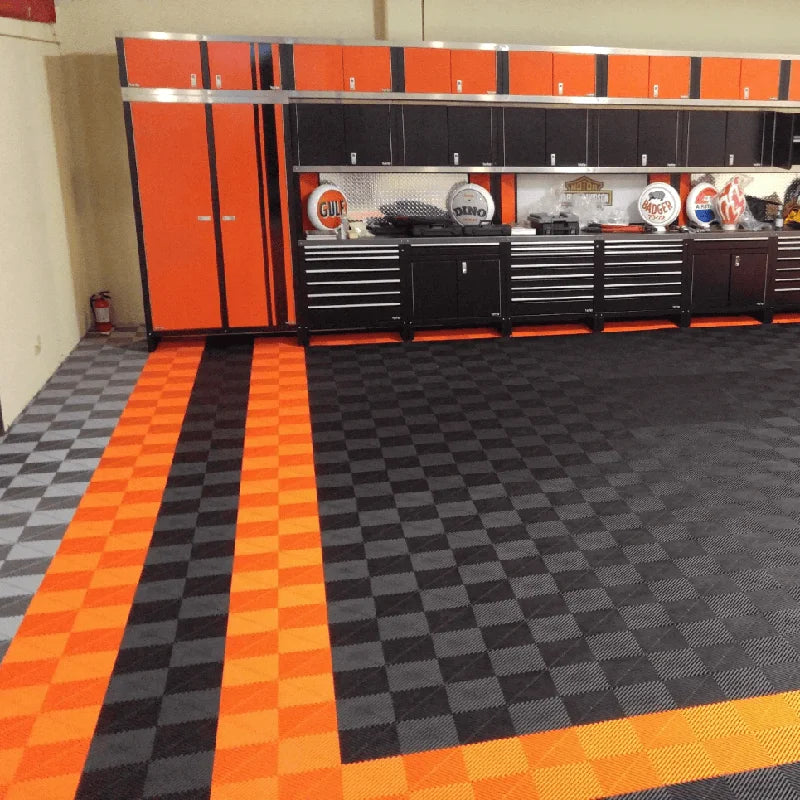 40X40X1.8CM Free Design Anti Slip Ce/Strong Garage Floor Tiles Plastic Pvc Garage Floor Car Wash Room 4S Shop Exhibition Hall