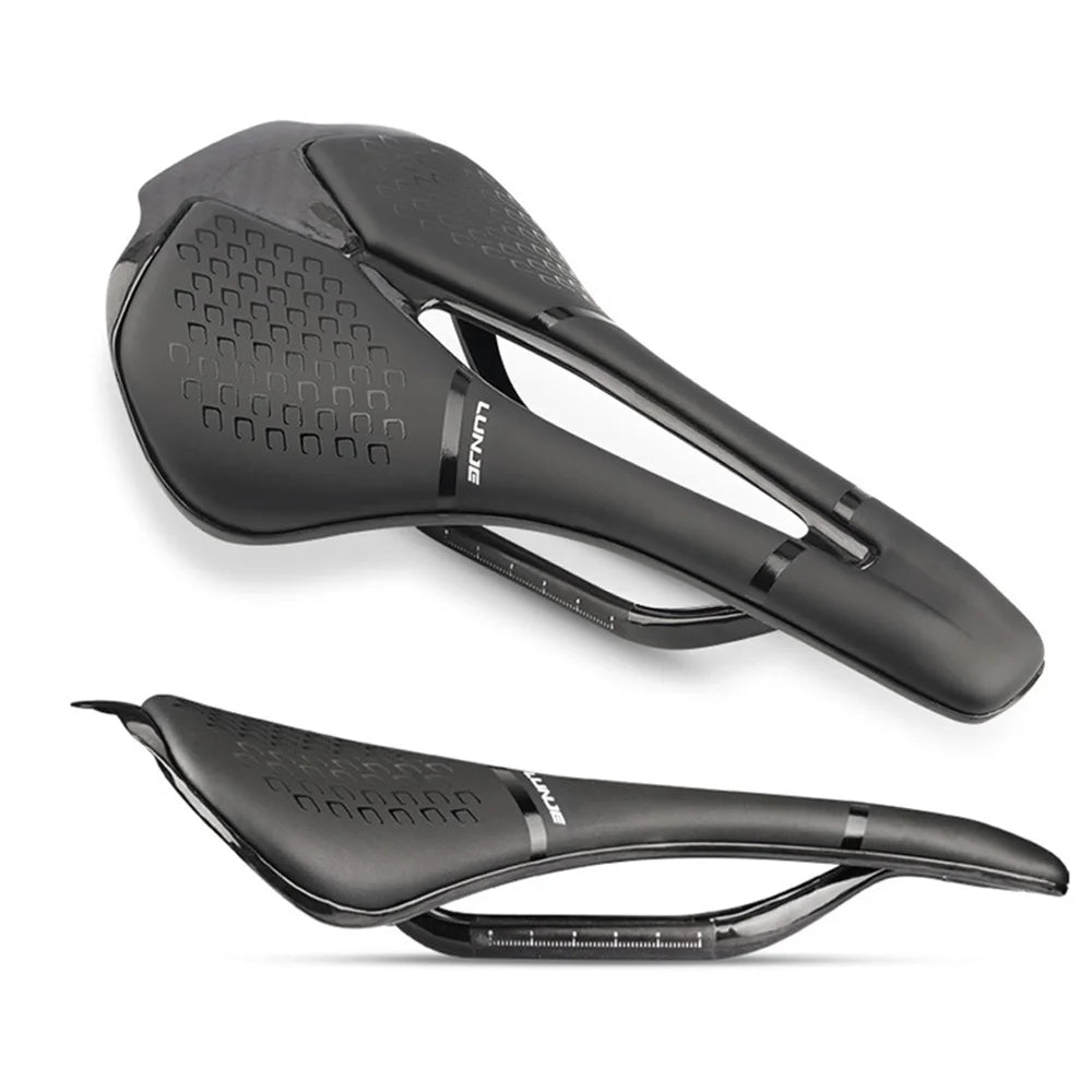 Full Carbon Fiber Mountain Road Bicycle Saddle Hollow Bike Seat Ultra-light Saddle MTB Bike Road Racing Saddle