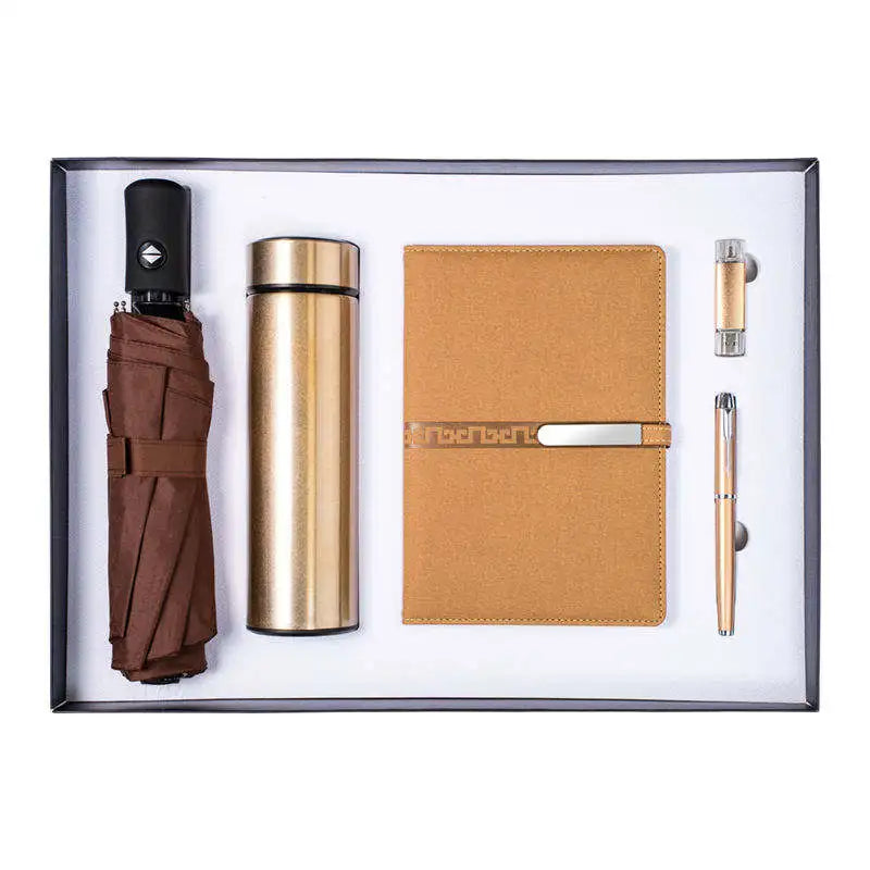Custom Luxury Stainless Steel Gift Box New Year Corporate Business Promotion Gift Set for Men and Women