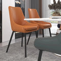 Nordic Home Backrest Dining Hall Dining Makeup Backrest Nail Chair Mahjong Table and Chair Hotel Negotiation Leather Chair