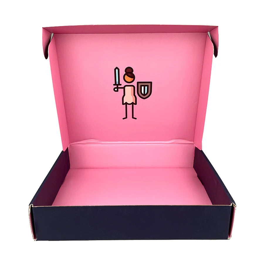 Custom Printed Luxury Gift Paper Boxes Corrugated Packaging Mailer Box for Clothing Wig Human Hair Beauty Packaging and Shipping