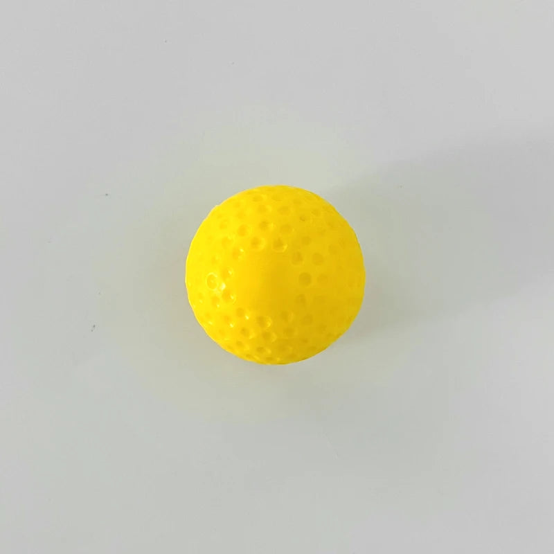 Dimpled Cover 8inch Pu Yellow Baseball Ball for Pitching Machine