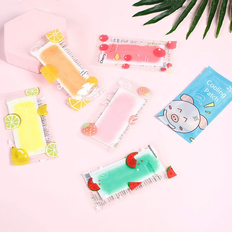 Wholesale Summer Essential Ice Packs for Fever Cooling Patch Gel Fruit-scented Cold Pads
