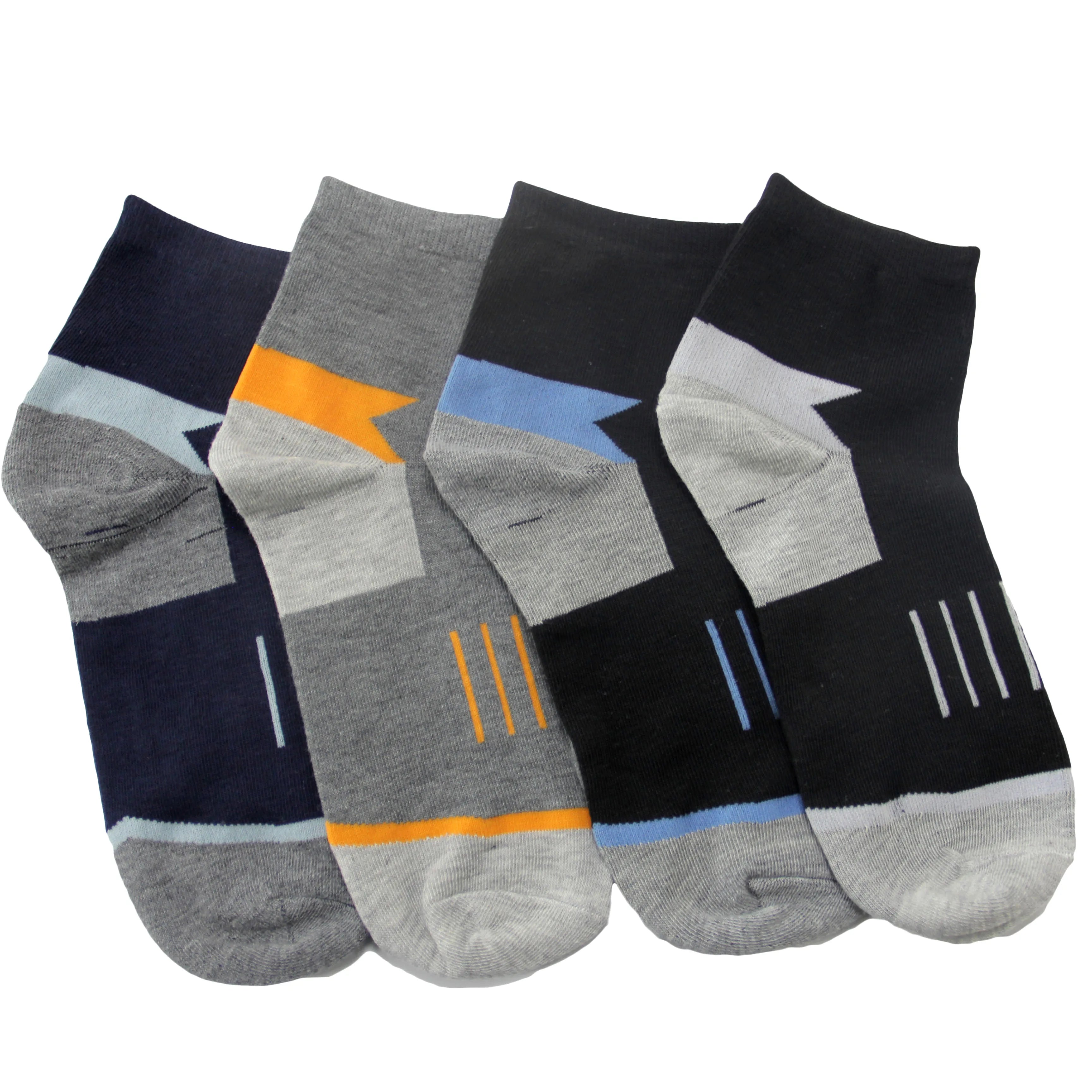 Customized logo Men's Ankle 100%cotton Comfortable Sports Socks