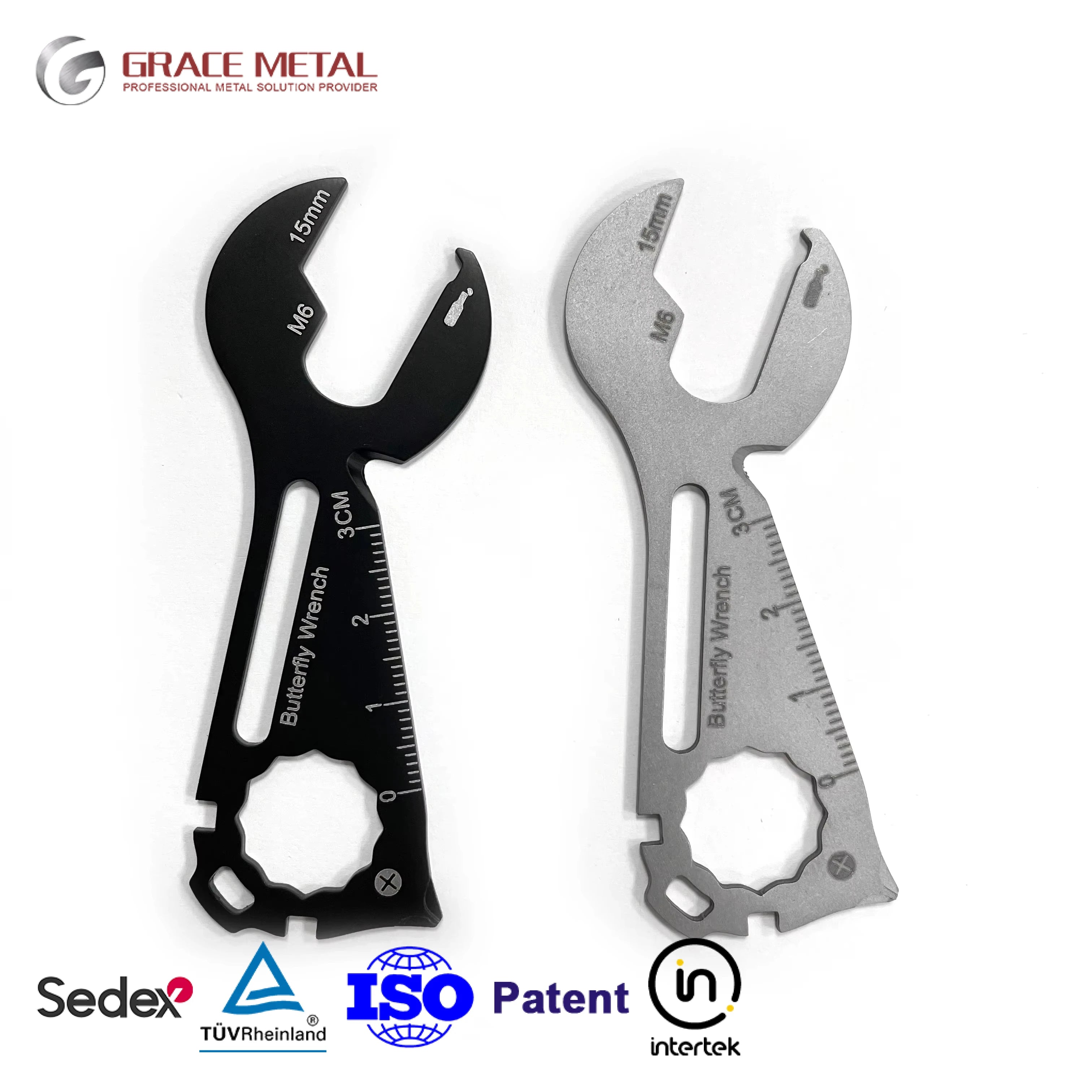 New Product Ideas Multi Function Wrench Shape  EDC Business Card Multi Tool