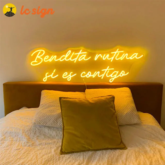 Top Sellers Custom Shapes Rgb Led Neon Signs for Bedroom Wall Light  Neon Sign