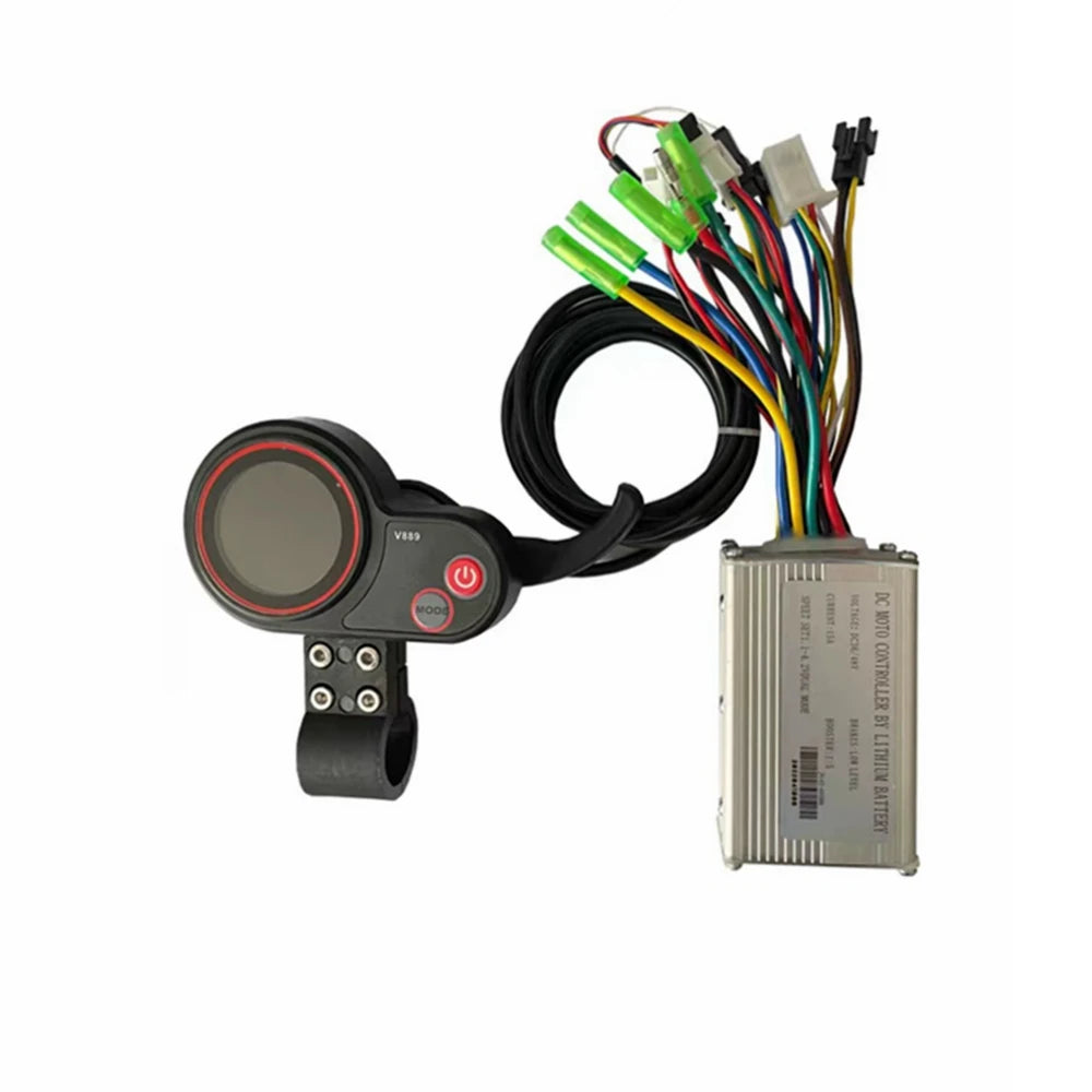Mayebikes 36V 48V 15A Electric Bike Controller with V889 Color Display Accessories for City Ebike Electric Bicycle Parts