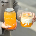 2023 Milk Tea Shop Hot Sale Bubble Tea Coffee Clear Pet Cans Juice Beverage Pet Cans With Aluminum Lids