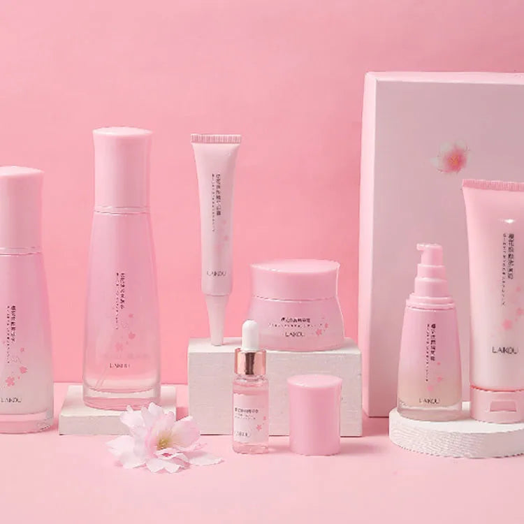 Wholesale LAIKOU Deep Cleansing Foam Moisturizing Natural Vegan Sakura Facial Wash Face Cleanser