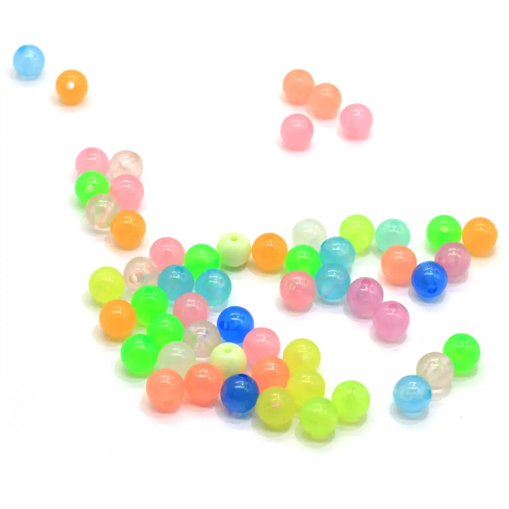 6-12mm Cute Round Pearls Beads Middle Hole Beads Acrylic Ball Jewelry Pearls for Bracelet Necklace Makings
