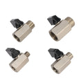 1/8" 1/4" 3/8" 1/2" Threaded Mini Brass Ball Valve BSP Male to Female Air Oil Water Shutoff Valve MegaBDM