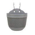 Vertical Wall Mount  Flower BasketHanging Flower Plant Pots Half Round Plant Holders With S Hooks  for Fence Balcony or Rails