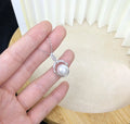P1547 10-11mm DIY Natural  Freshwater Pearl Charm Pendant Necklace Accessory 925 Sterling Silver Jewelry for Women Without Chain