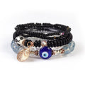Handmade Vintage Boho Flower Jewelry Eye Elastic Thread for Ladies Bracelets and Bangles Gift