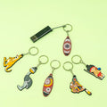 Luxury Australia Keychain Elegant Uluru Rock and Boomerang Charm Keyring for Nature Enthusiasts and Collectors
