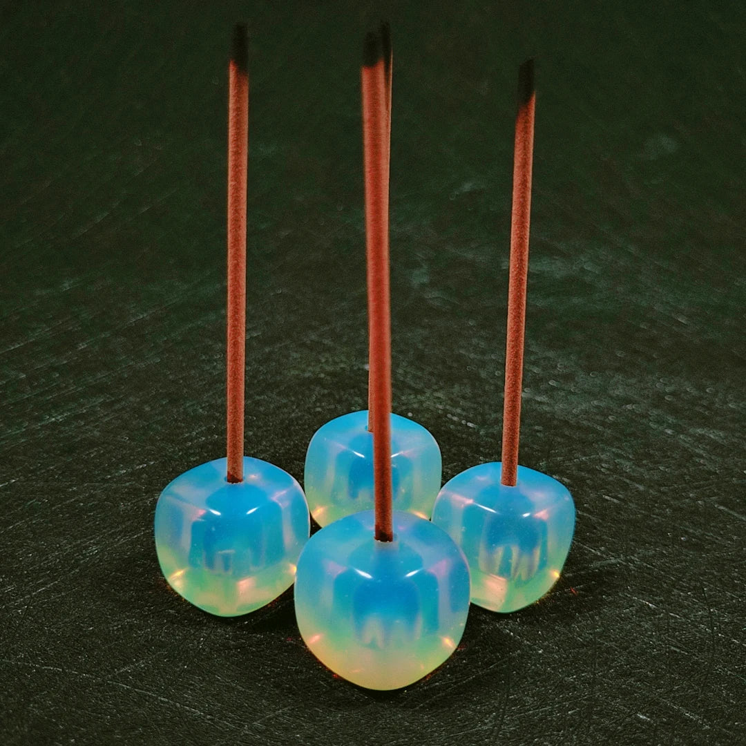 2026 New arrival Retro Museum Collection Traditional Mini Crystal Incenses Stick Holder  quartz stone Incense Holder