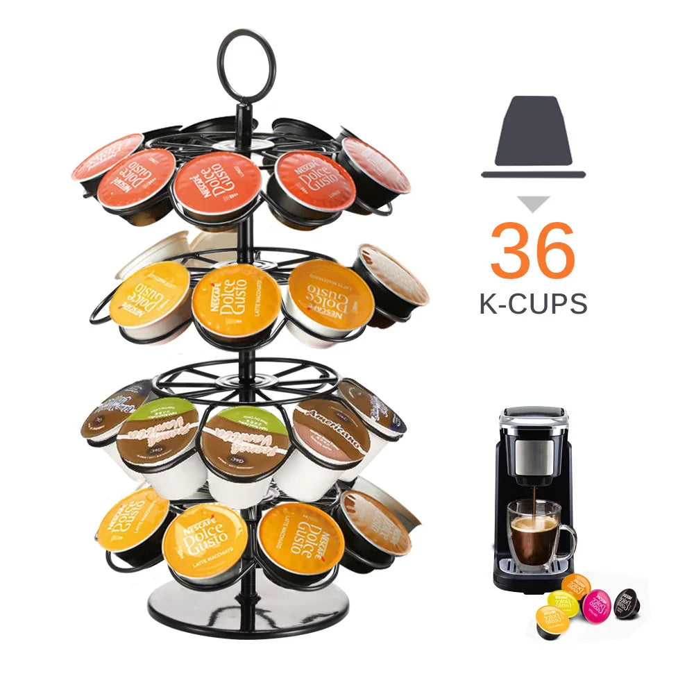 32pcs Hotel Spin Tassimo K-cup Dolce Gusto Capsules Drawer Coffee Pod Capsule Holder