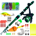 YOUME Spinning Fishing Rod Reel Combo1.8M Telescopic Rod with Fishing Reel 5.21 3BB Max Drag 5kg Full Fishing Kit MegaBDM