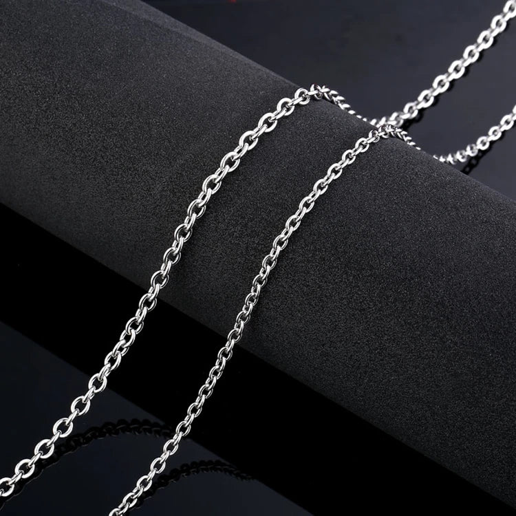 SS8-BN1027 Steel Soldier New Style Minimalist Necklace Trendy Titanium Steel O Shape Chain