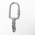 25mm*52mm Stainless Steel Screw Lock Key Chain Key Buckle
