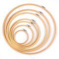 Factory Wholesale 3" to 16" Inches Hand Bamboo Embroidery Hoops Cross Stitch Hoop