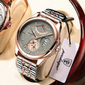 POEDAGAR Watch for Men Fashion Stainless Steel Quartz Men's Wristwatch Luxury Business Waterproof Date Man Clock Reloj Hombre