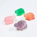 HZ Wholesale Natural Hand Carved Green Jasper Tortoise Gemstone Crystal Tortoise Craft For Decoration