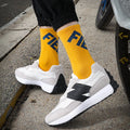 High Quality Custom Logo Sport Socks Fashion Cotton Knitted Calcetines for Men Women Individualized Chaussettes with Spring Cuff