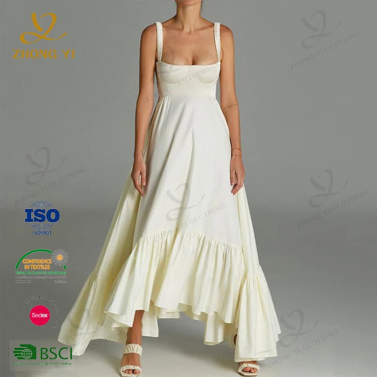 Clothing Manufacturer Make Own Brand Custom Low Moq Apparel Design Service High Quality Fashion Garment Women Casual Dresses