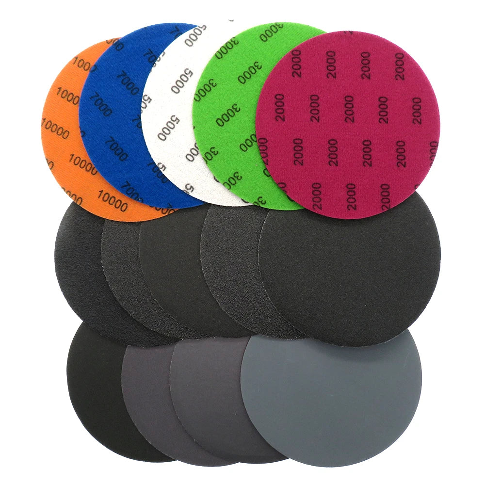 5inch Silicon Carbide Sandpaper Discs Wet/Dry Abrasive Paper Waterproof Sand Paper Sanding Disc for Wood Metal Polishing