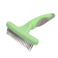 Factory Wholesale Custom Logo Double-Deck Cat Needle Brush Dog Pet Grooming Rake Brush