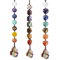 Wholesale 7 Chakra Stone Healing Crystal Tree of Life Wall Hanging Home Interior Decoration Window Decoration Yoga Meditation