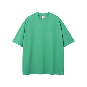 300 Gsm Heavy Oversized Tee Shirt Custom Logo T Shirt Rib Thick Collar High Quality Heavyweight T-Shirt