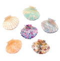 Elegant Shining Geometric Glitter Resin Acrylic Hair Clips Fashion Golden Stroke Acetate Hair Claw for Girls