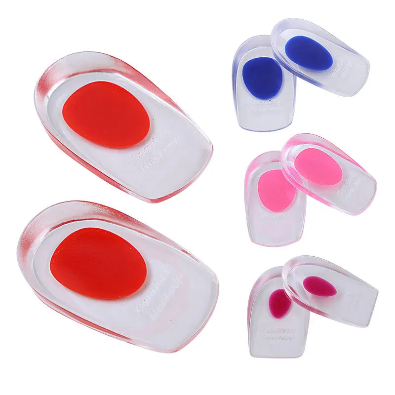 Men Women Heel Pain Relief Gel Heel Cushions Plantar Fasciitis Heel Silicone Cup Pads