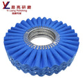 Iron Core Bleaching Cloth Wind Wheel for Polishing 400*20 Pages*32 Hexagonal Hole Metal Mirror Made of Silicon Carbide