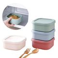 Food Grade Silicone BPA Free Reusableble Food Container Microwave Fresh-Keeping Lunch Bento Box With Lids