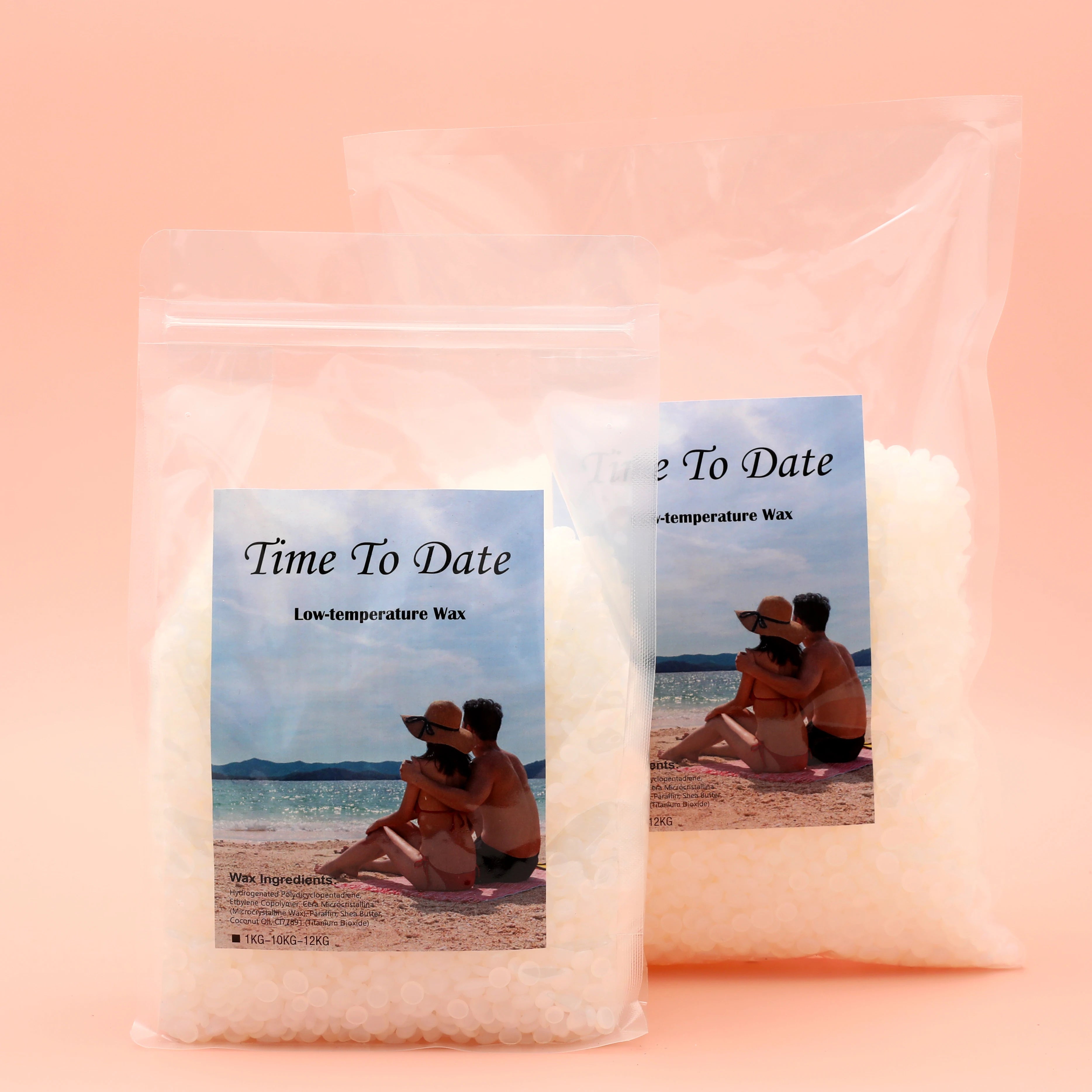 1kg White Crystal Color Low Melting Point White Strong Viscosity Elasticity Paperless Rosin-free Hair Removal Wax Beans