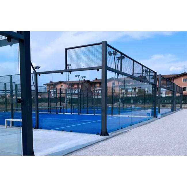 AVG Nest Padel Court 10m*20m with 12mm Grass and Tempered Glass Complete System for Padel Tennis