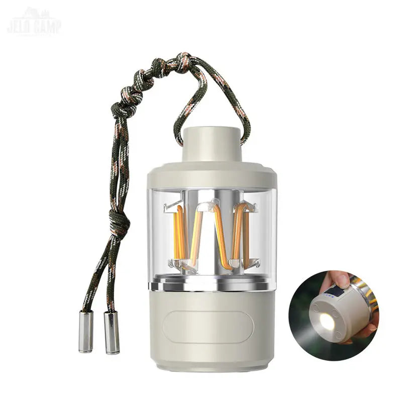 Helius Outdoor Camping Light Long Range Torch Tent Mood Light Multifunction Vintage Tungsten Light Rechargeable LED Flashlight