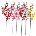 New Design 3 Forks Large Size Wintersweet Silk Artificial Flowers plum Blossom for Hotel Decor