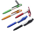 Multifunctional Folding Mobile Phone Holder Lamp Pen Four in One Advertising Gift Luminous Lamp Pen