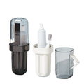 Portable Plastic Tube Toothpaste Storage Box with Handle Travel Toothbrush Cup and Ointment Cup