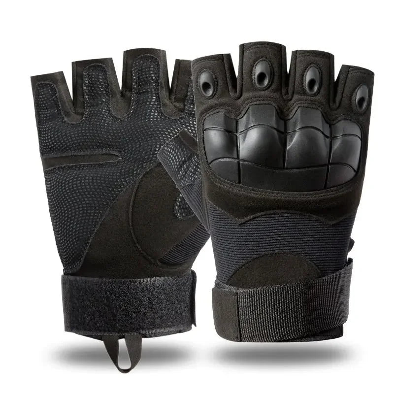 Unisex Tactical Half-Finger Polyester Cycling Gloves OEM Service for Outdoor Mountain Biking